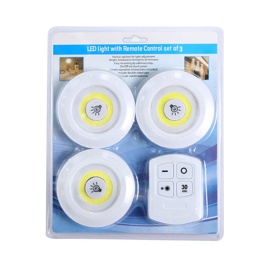 MAG+ 3pcs Round LED Lights (Battery)
