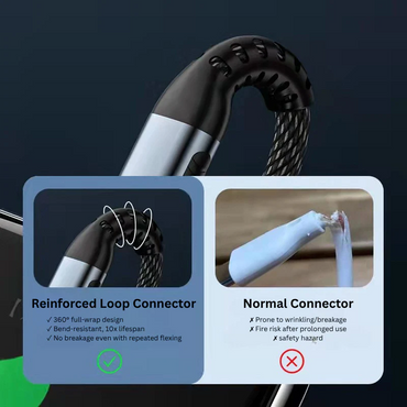 MAG+ C to C 100W 2M Nylon Braided Cable Black