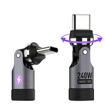 MAG+ 240w Type-C Magnetic Swivel Adaptor