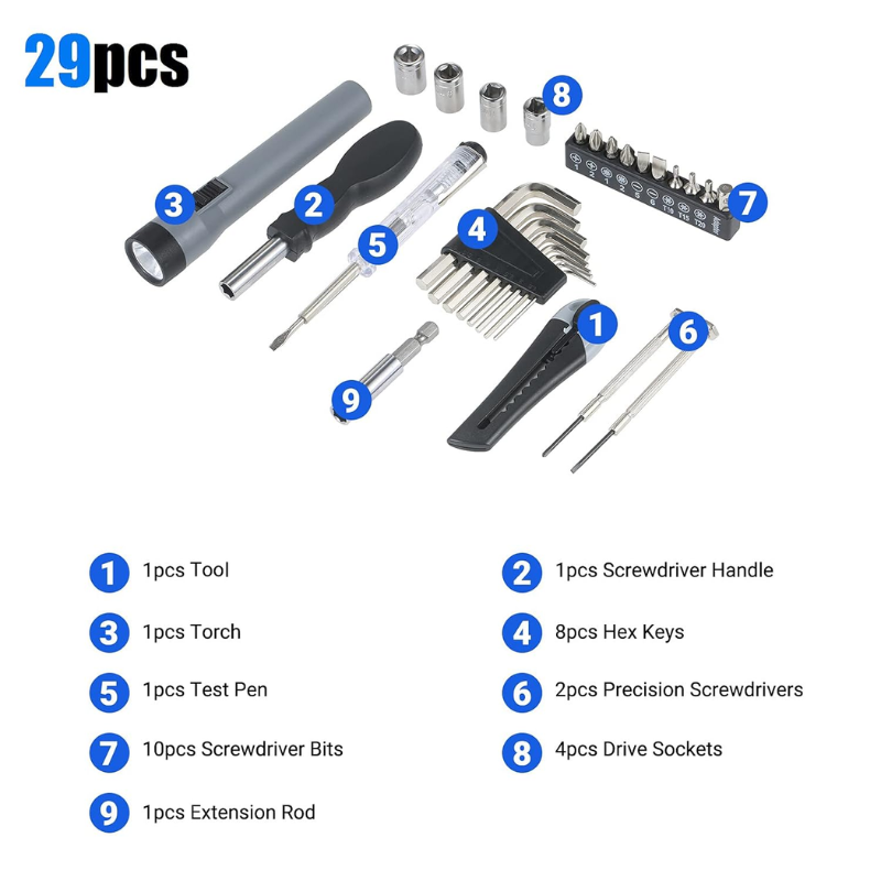 MAG+ 29 in 1 Wheel Tool Box