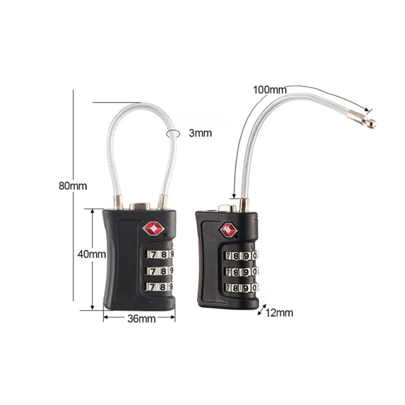 MAG+ TSA Luggage Lock (Wired)