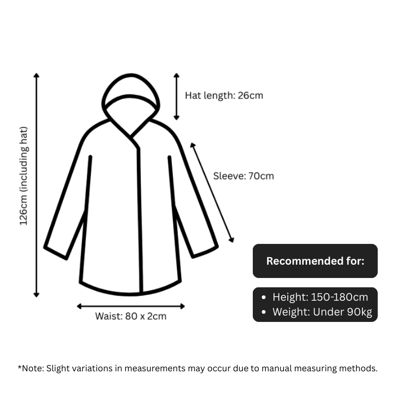 MAG+ Disposable Rain Coat - L (2pcs)