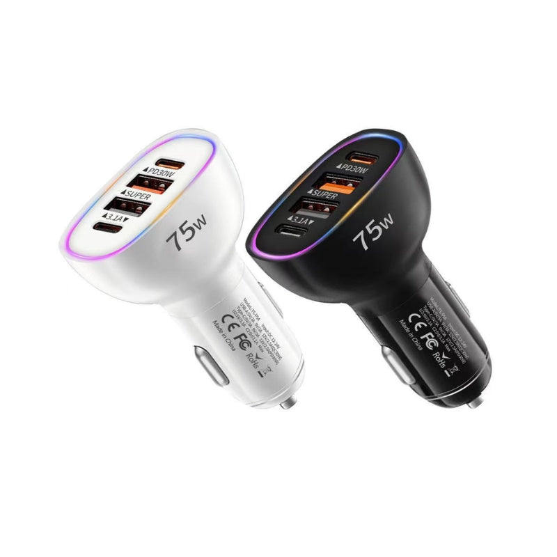 MAG+ 75W Car Charger 2 USB + 2 TC