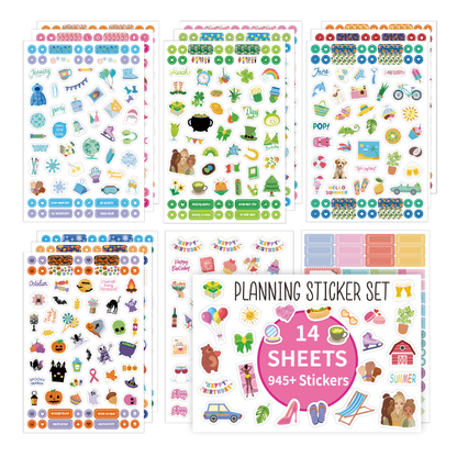 MAG+ Planning Sticker Set 14pcs