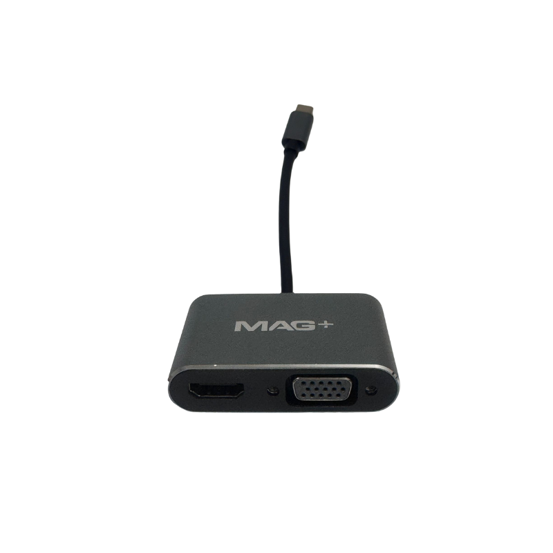 MAG+ 2 in 1 Type C to HDTV+VGA Hub