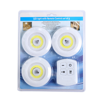 MAG+ 3pcs Round LED Lights (Battery)