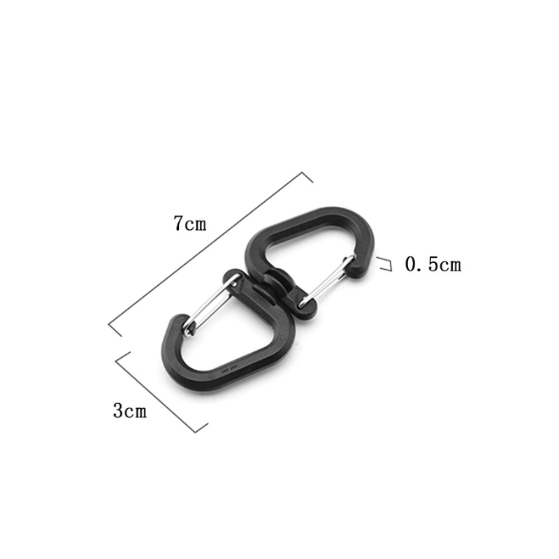 MAG+ 360 Rotatable S Shape Carabiner 2pcs