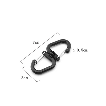 MAG+ 360 Rotatable S Shape Carabiner 2pcs