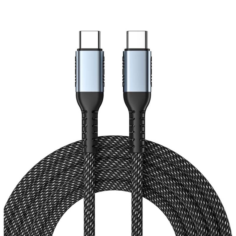 MAG+ C to C 100W 2M Nylon Braided Cable Black