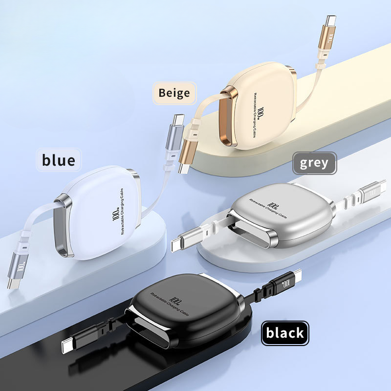 MAG+ Retractable C to C Charging Cable 100w