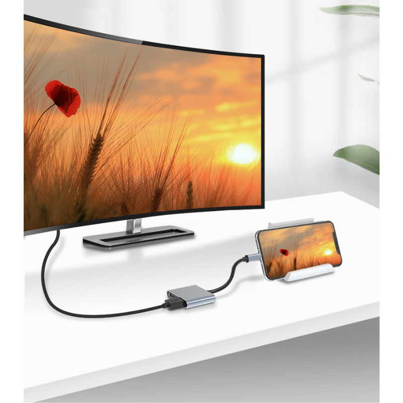 MAG+ 2 in 1 Type C to HDTV+VGA Hub