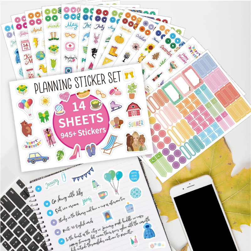 MAG+ Planning Sticker Set 14pcs