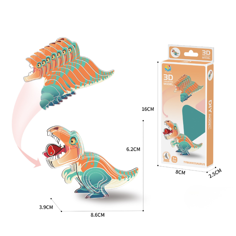 MAG+ 3D Dinosaur Puzzle
