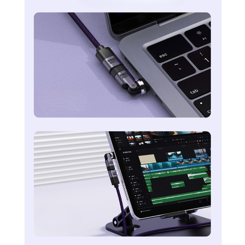 MAG+ 240w Type-C Magnetic Swivel Adaptor