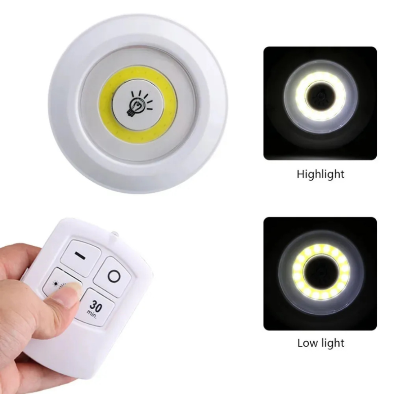 MAG+ 3pcs Round LED Lights (Battery)