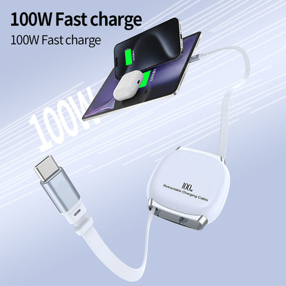 MAG+ Retractable C to C Charging Cable 100w