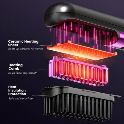 MAG+ Straight Heat Hair Comb V4