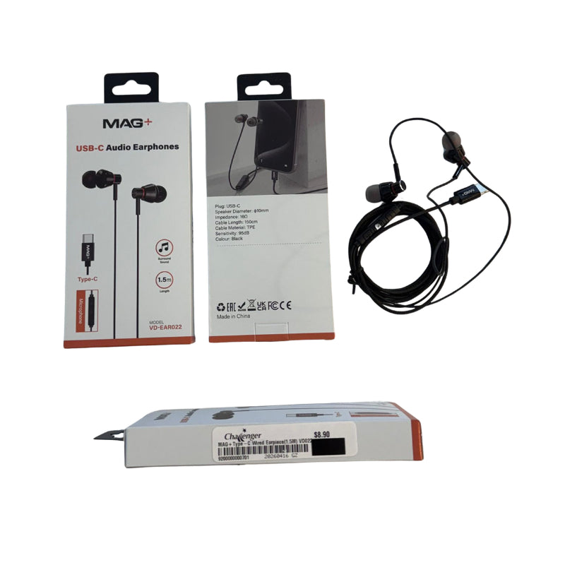 MAG+ Type-C Wired Earpiece (1.5M) VD022
