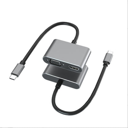 MAG+ 2 in 1 Type C to HDTV+VGA Hub
